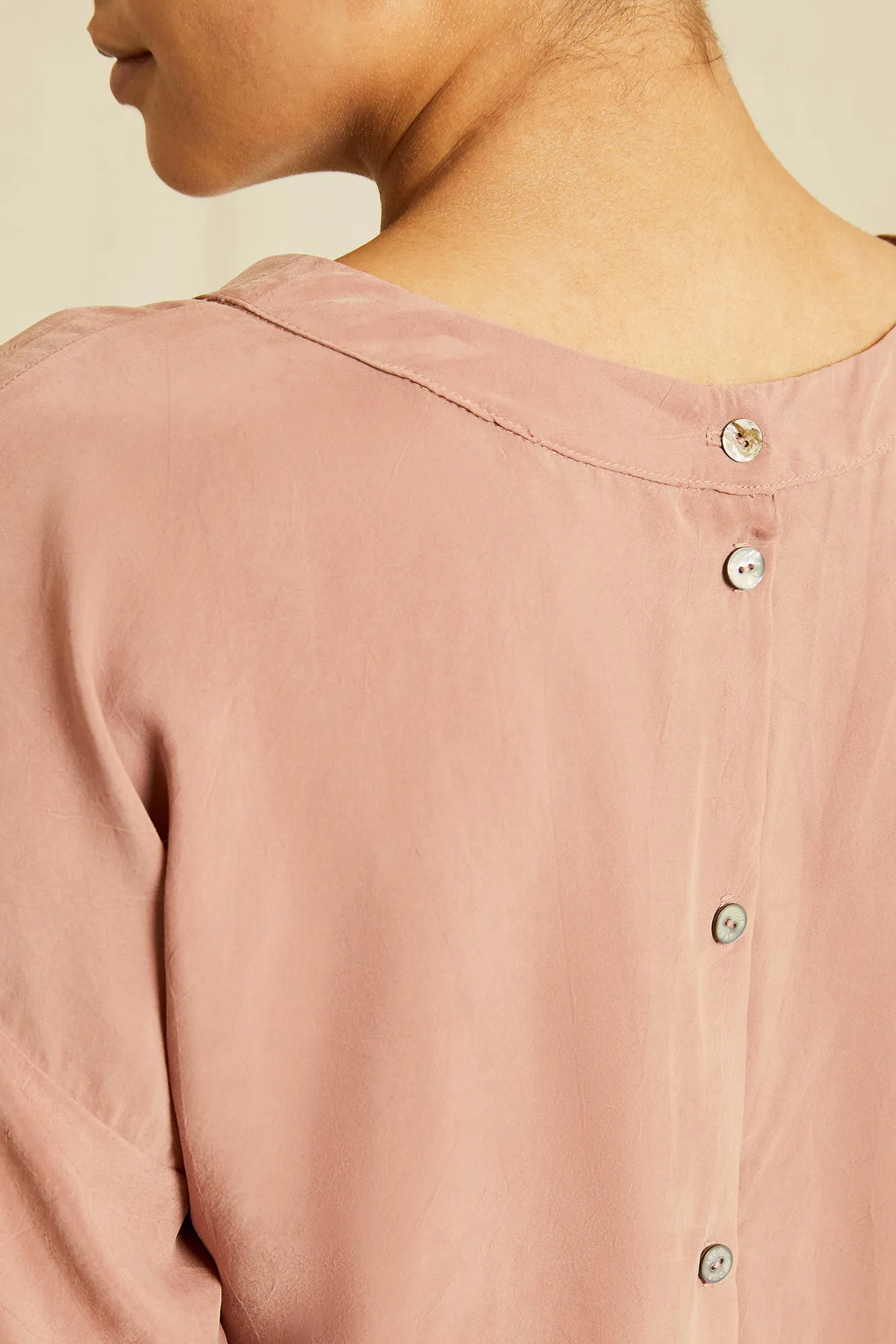 Lyric Cottonseed Cupro Top - Quartz sold by Amour Vert product image thumbnail 4