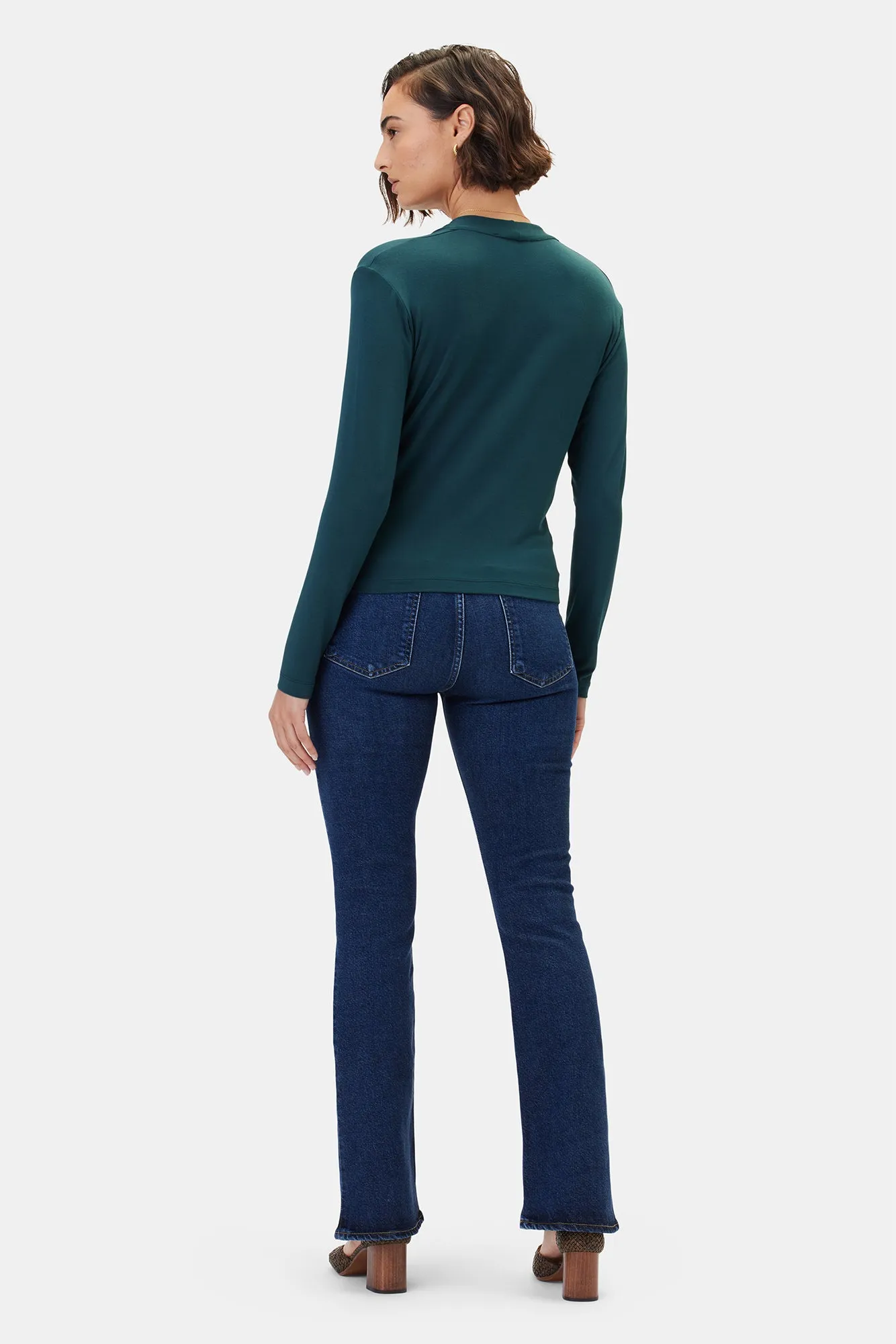 Calais Dream Knit Blouse - Darkest Spruce - ReAmour sold by Amour Vert product image thumbnail 3