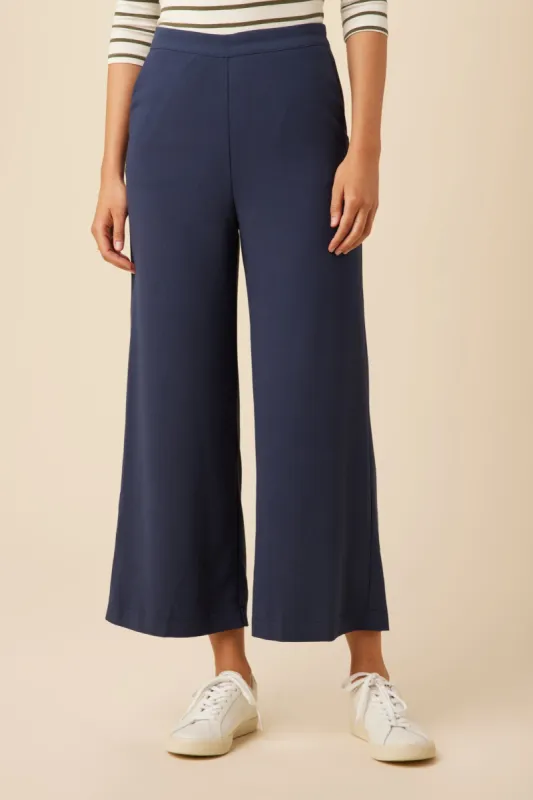 Charlie Wide Leg Pant - Navy sold by Amour Vert