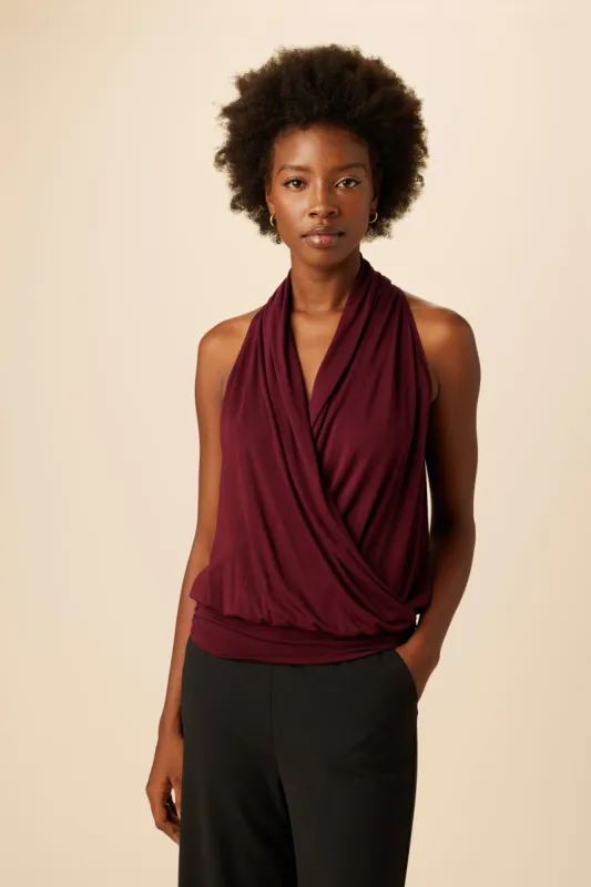 Agnes Modal Top - Plum sold by Amour Vert
