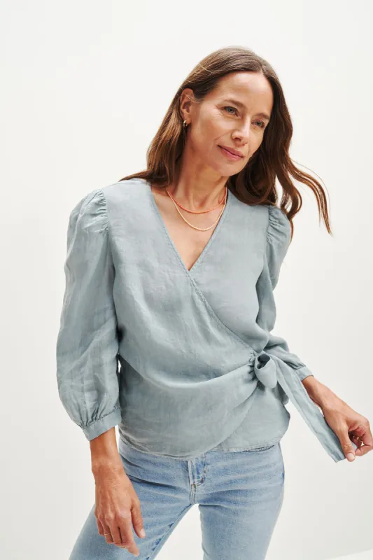 Linette Linen Blouse sold by Amour Vert