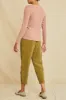 Berkeley Long Sleeve Dream Rib Tee - Quartz sold by Amour Vert