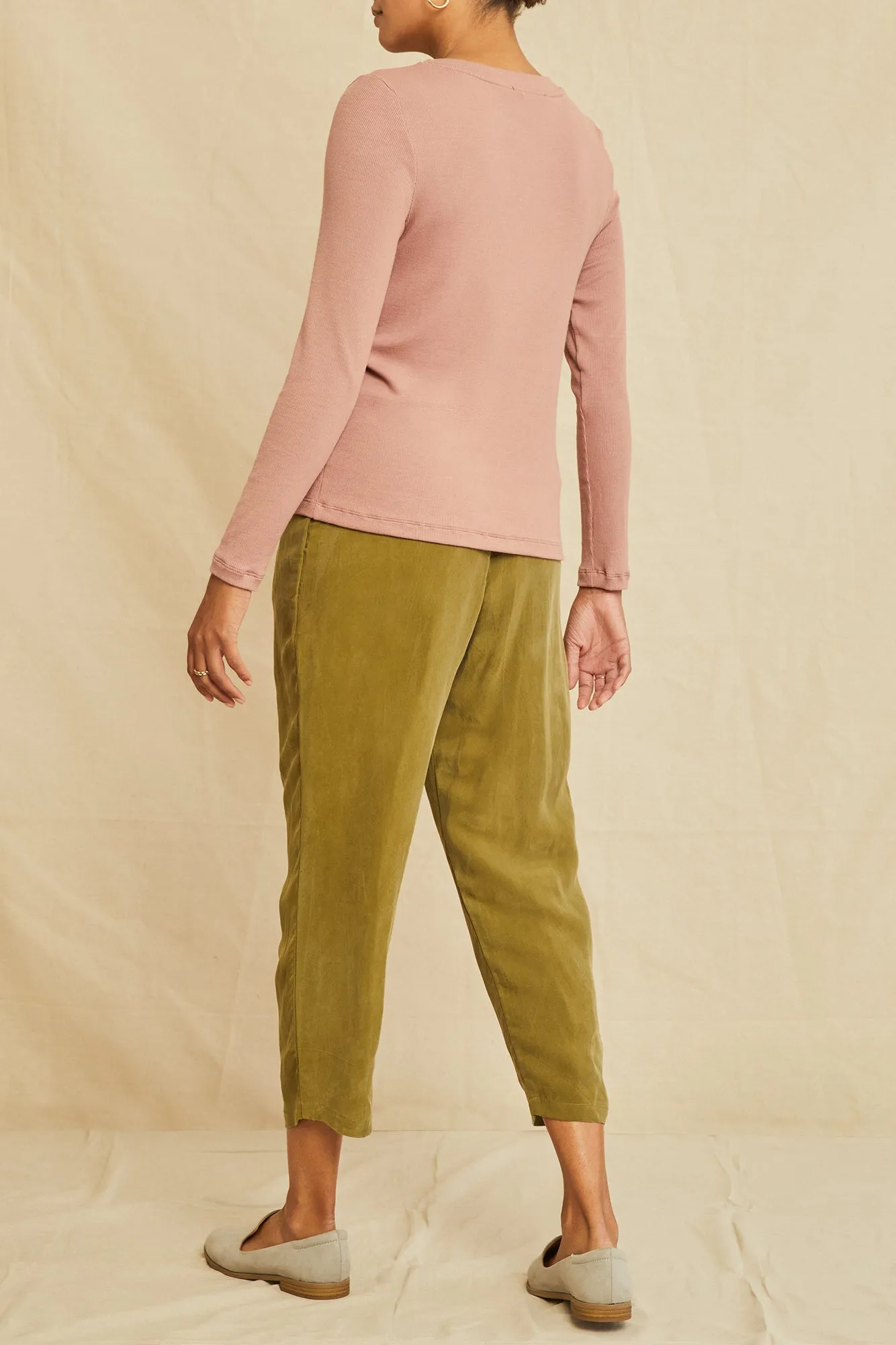 Berkeley Long Sleeve Dream Rib Tee - Quartz sold by Amour Vert product image thumbnail 3