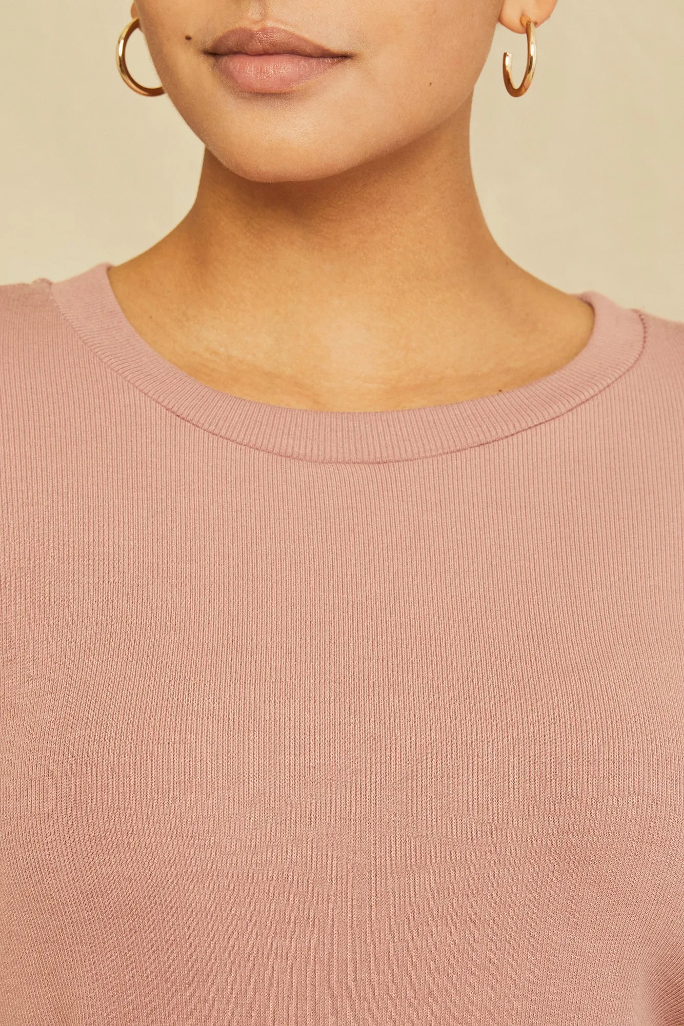 Berkeley Long Sleeve Dream Rib Tee - Quartz sold by Amour Vert product image thumbnail 4