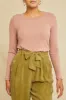 Berkeley Long Sleeve Dream Rib Tee - Quartz sold by Amour Vert
