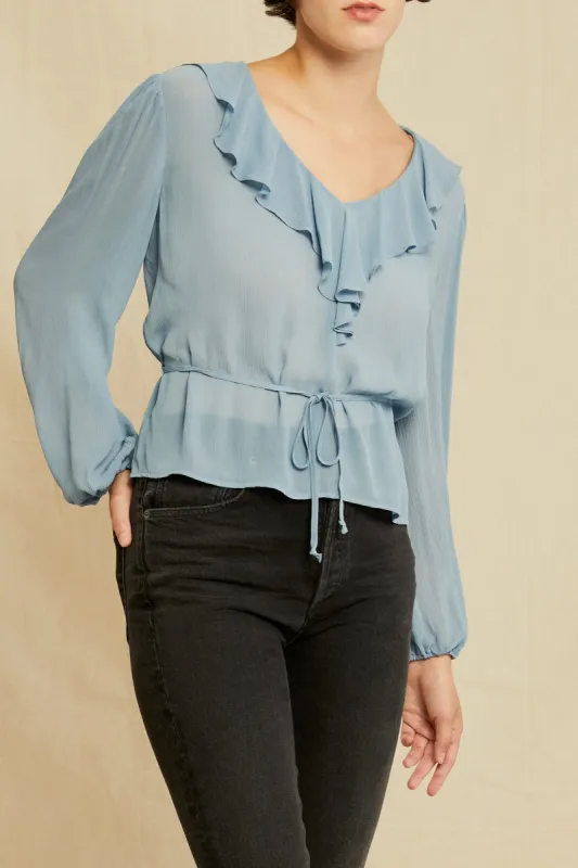 Yvonne Cupro Blouse sold by Amour Vert