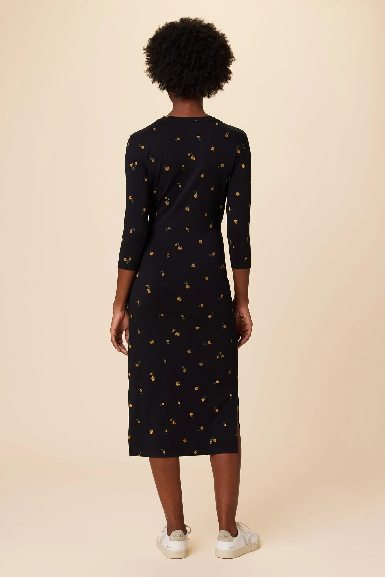 Colombe 3/4 Sleeve Reverie Knit Dress - Positano sold by Amour Vert product image thumbnail 4