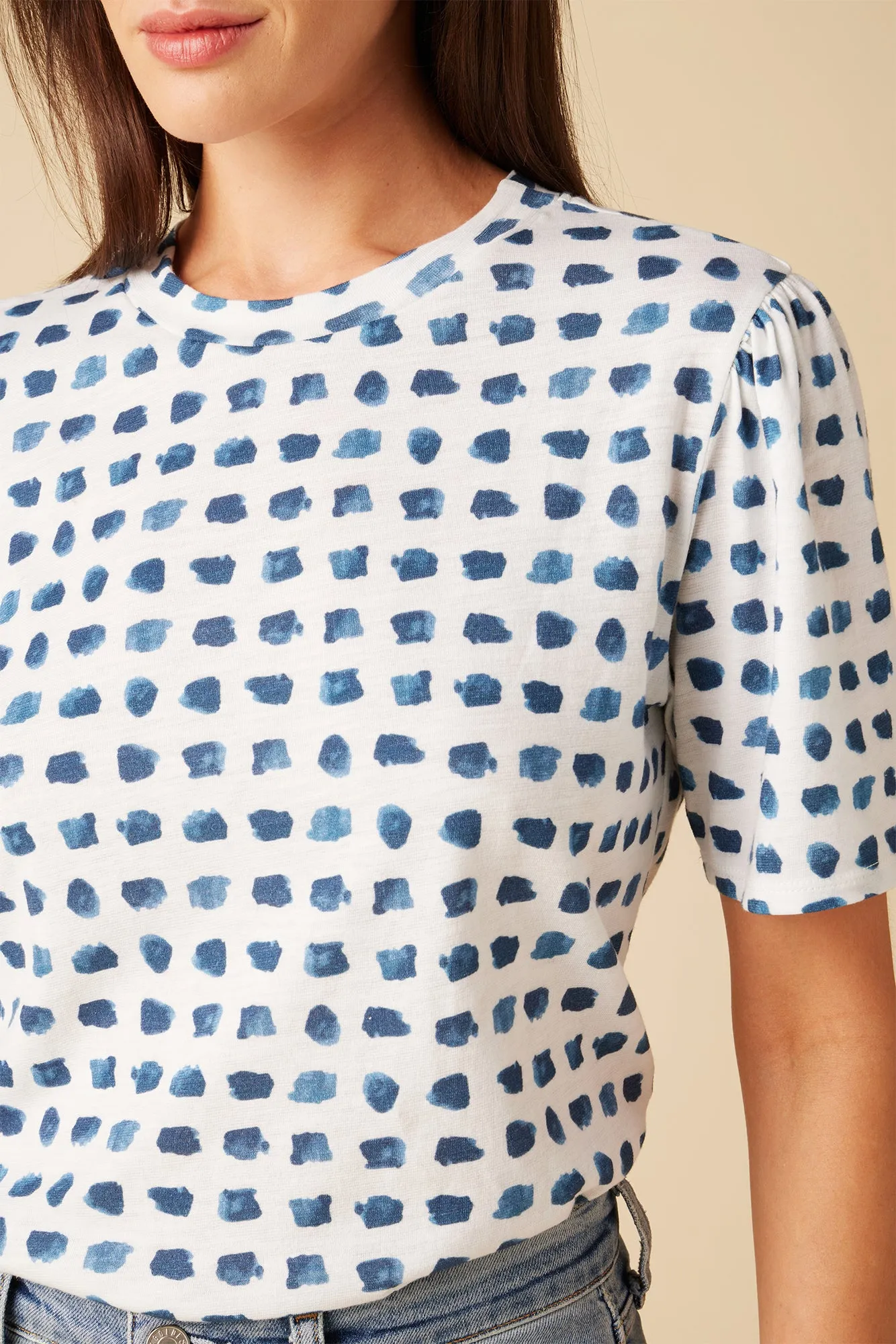 Odilia Reverie Slub Tee - Squared Up White sold by Amour Vert product image thumbnail 5