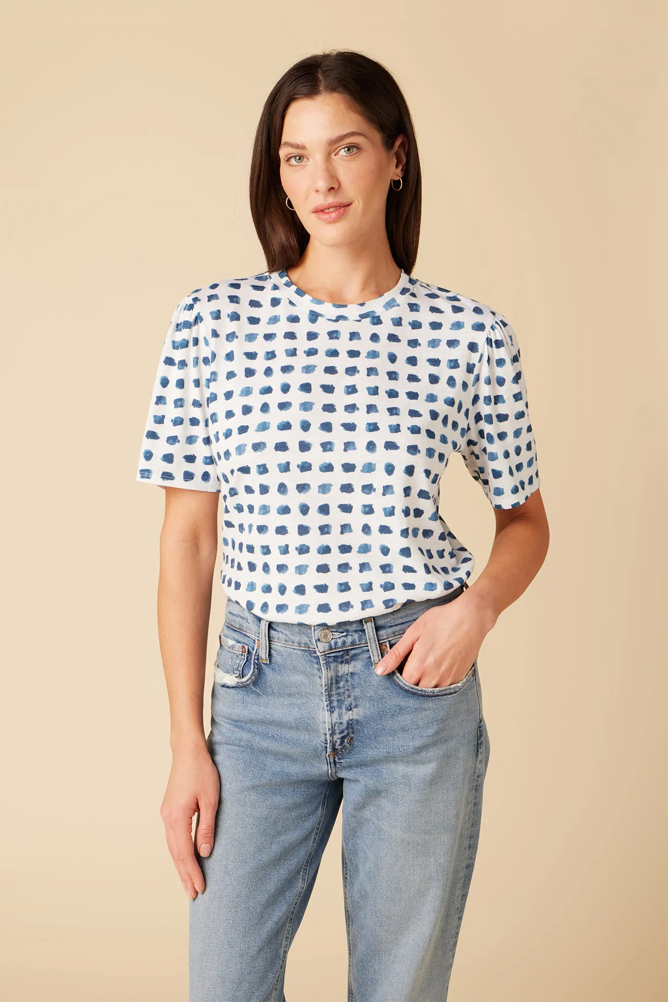 Odilia Reverie Slub Tee - Squared Up White sold by Amour Vert product image thumbnail 2