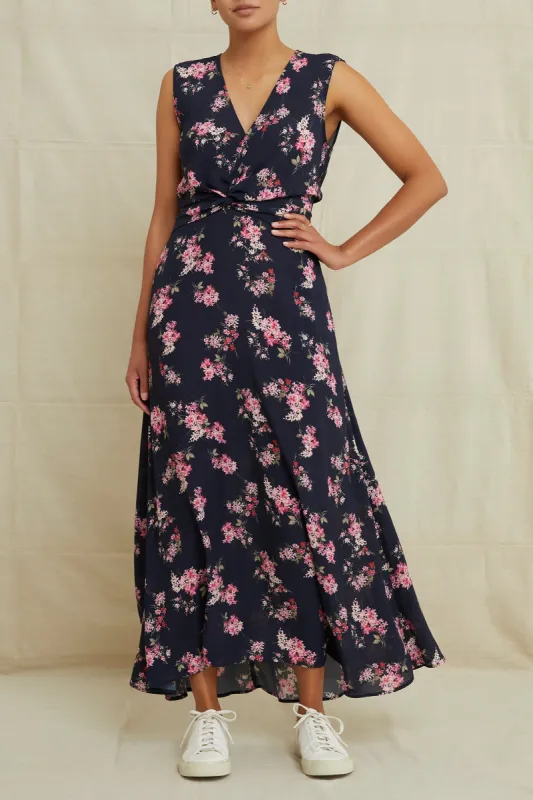 Olive Viscose Dress - Whitby Floral - ReAmour sold by Amour Vert
