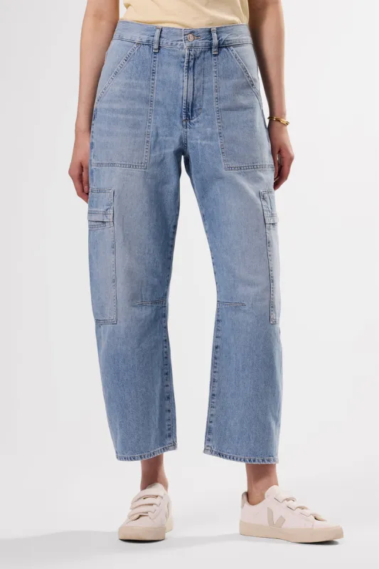 Citizens of Humanity Marcelle Low Slung Easy Cargo Pant - Cloud Nine made by Amour Vert