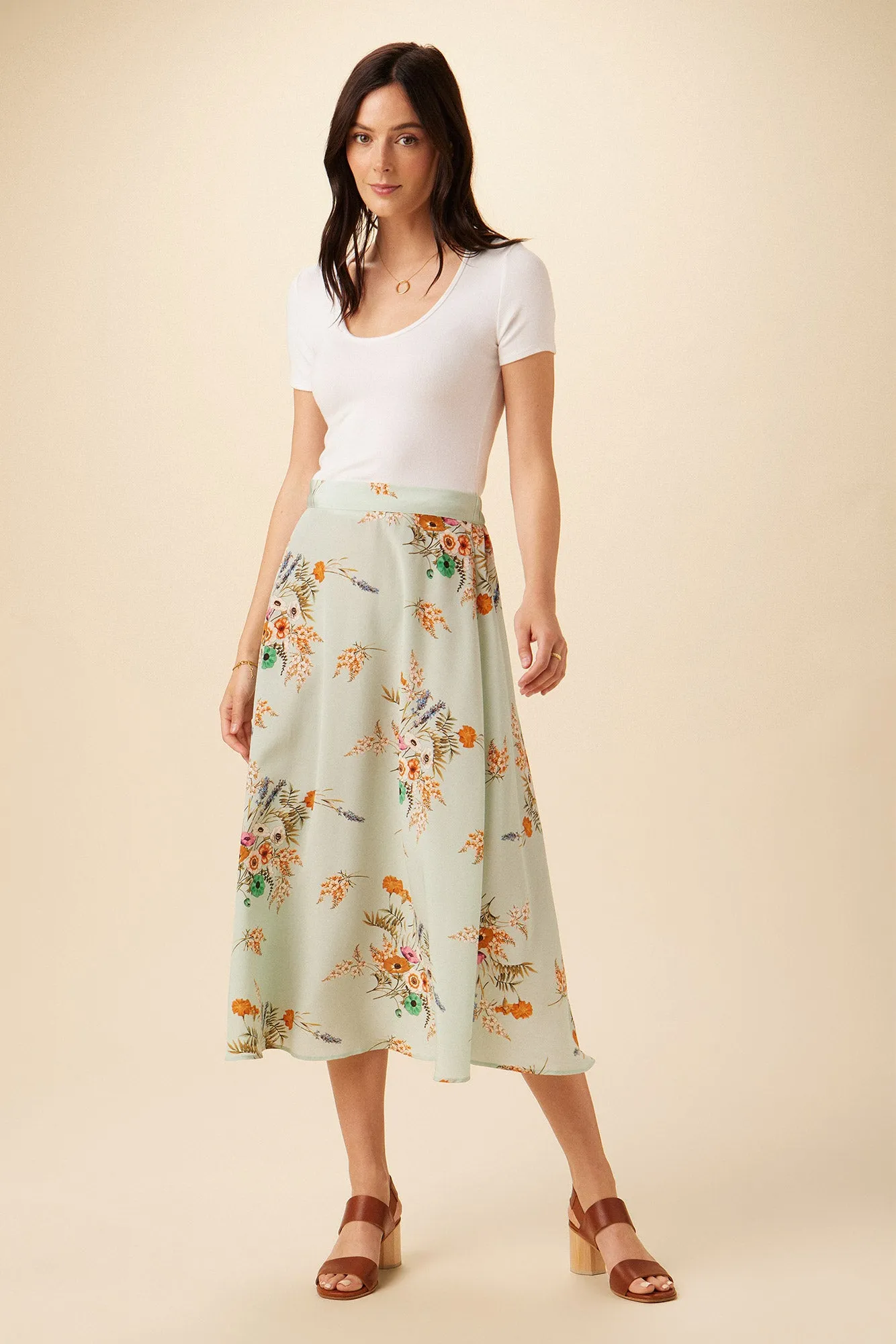 Blaze Washable Silk Skirt - Cannes Floral sold by Amour Vert product image thumbnail 5