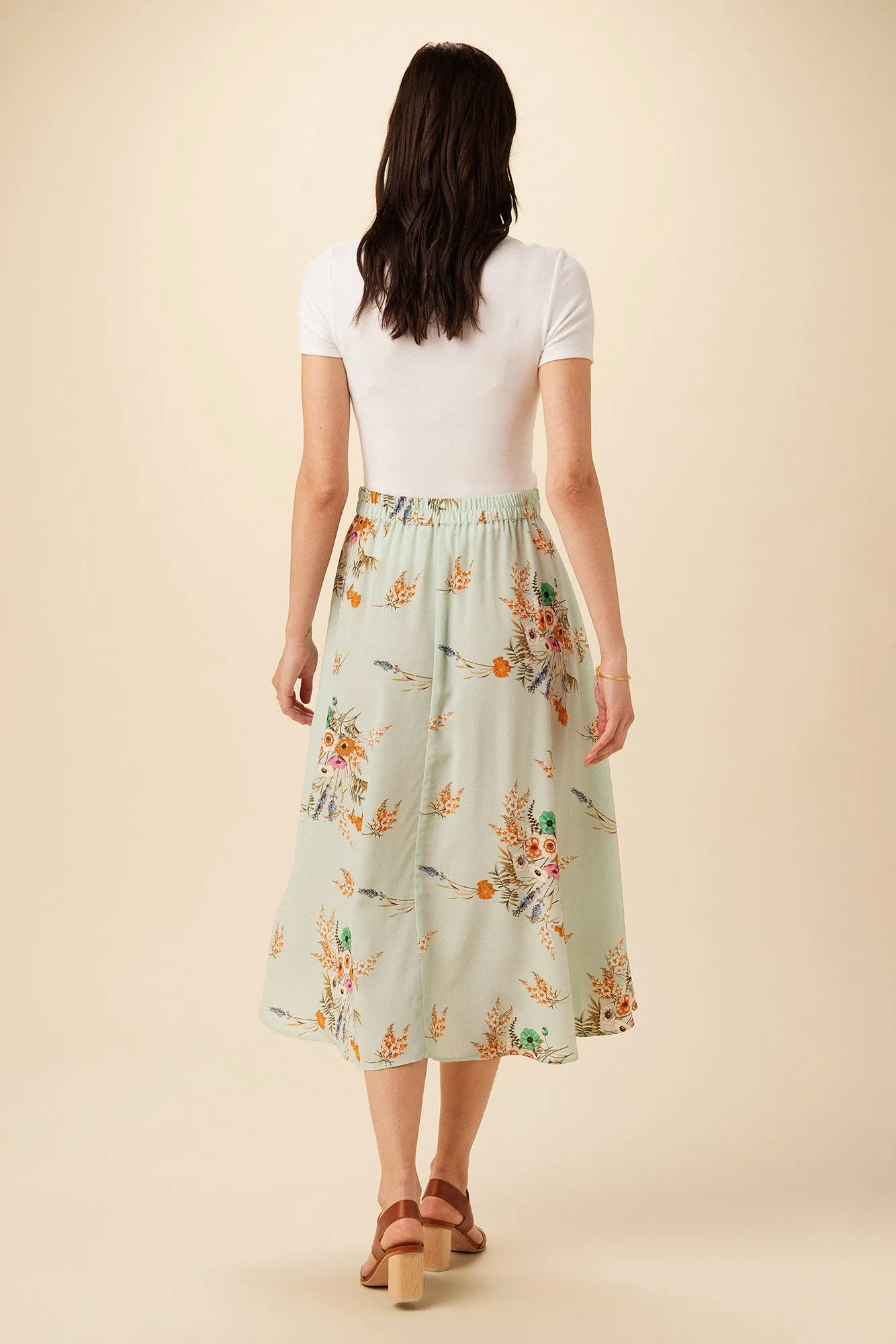 Blaze Washable Silk Skirt - Cannes Floral sold by Amour Vert product image thumbnail 3