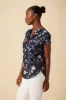 Renata Ecovero Blouse - Gemini Navy - ReAmour sold by Amour Vert
