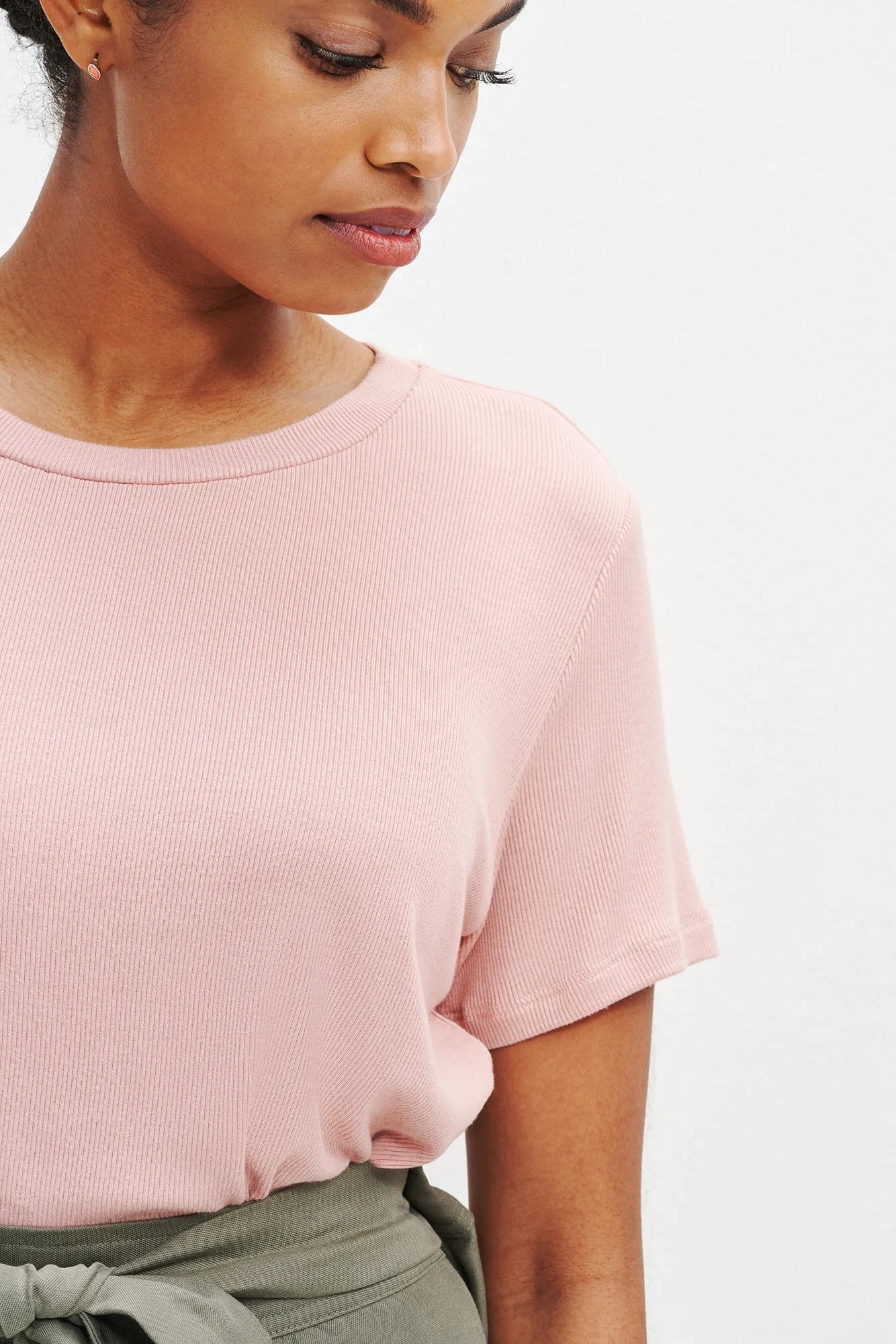 Berkeley Dream Rib Tee - Rose sold by Amour Vert product image thumbnail 4