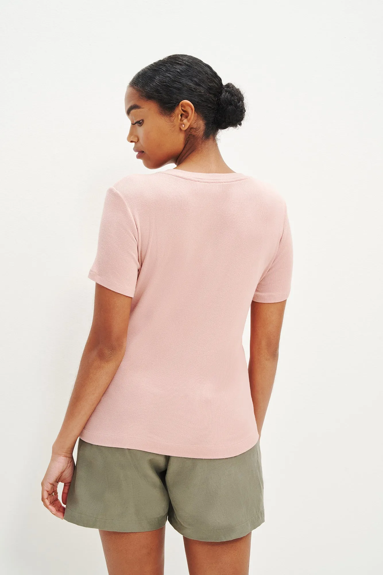 Berkeley Dream Rib Tee - Rose sold by Amour Vert product image thumbnail 2
