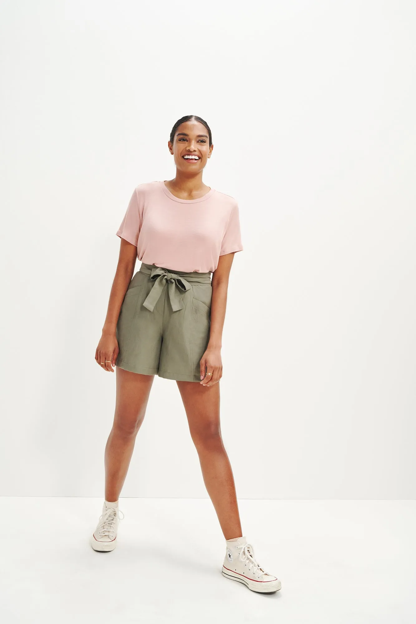 Berkeley Dream Rib Tee - Rose sold by Amour Vert product image thumbnail 3