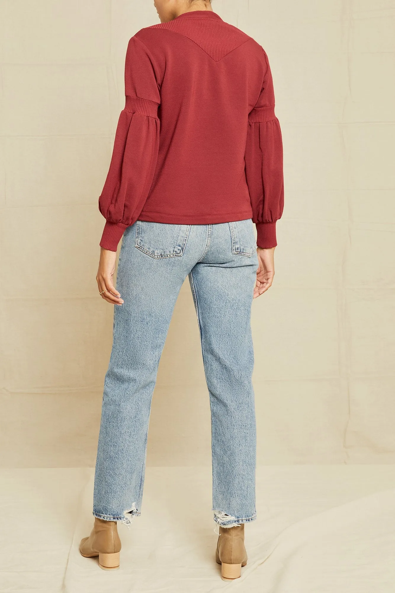 Maggie Luxe Fleece Top - Mulberry sold by Amour Vert product image thumbnail 3