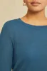Berkeley Long Sleeve Dream Rib Tee - Azure sold by Amour Vert