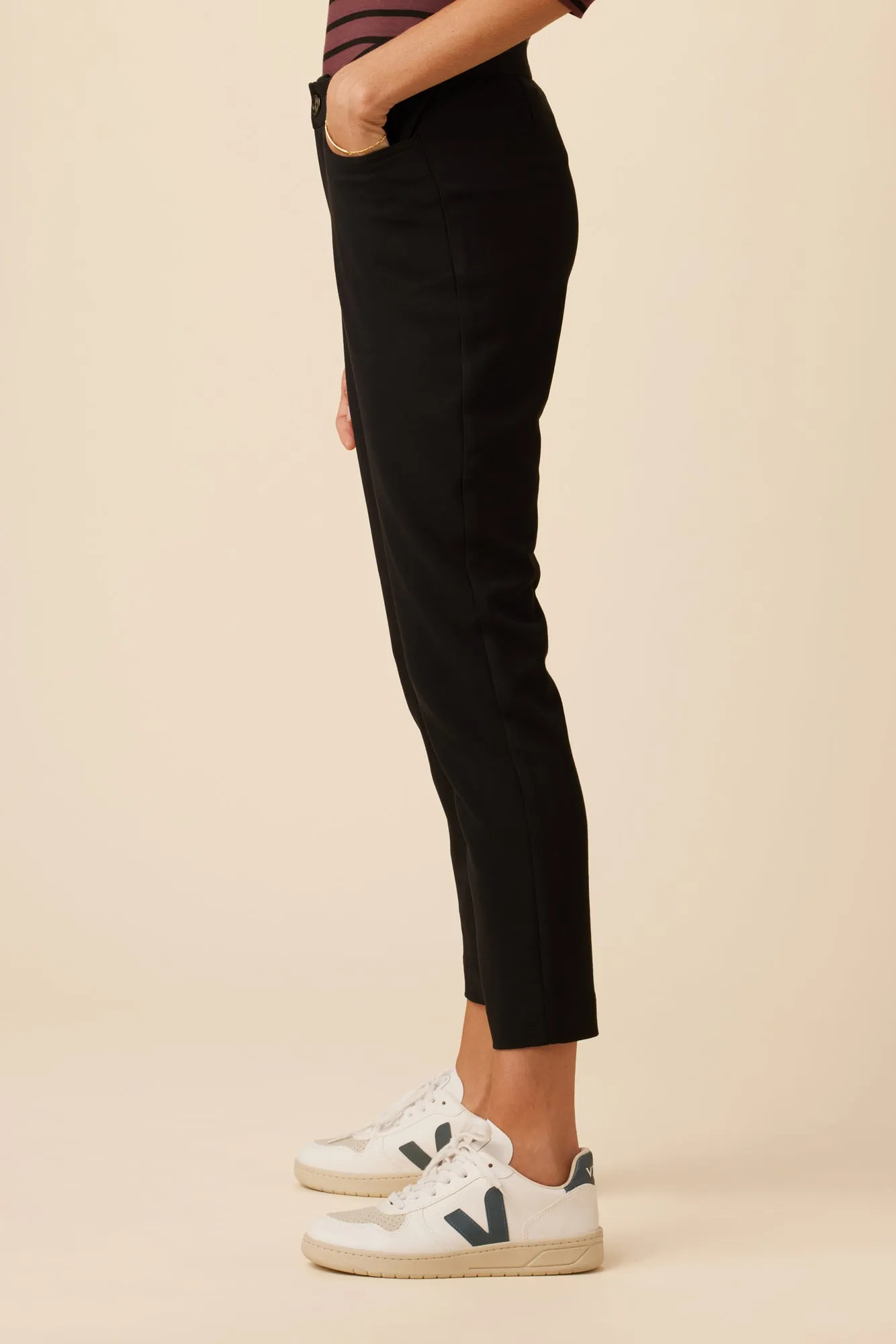 Graziella Woven Spandex Pant - Black sold by Amour Vert product image thumbnail 3