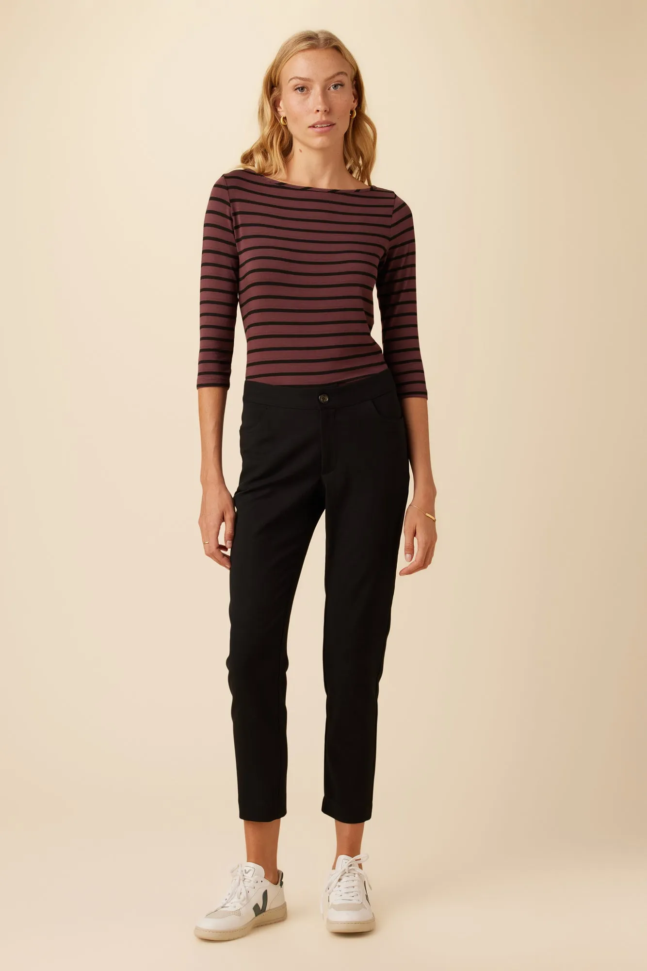 Graziella Woven Spandex Pant - Black sold by Amour Vert product image thumbnail 2