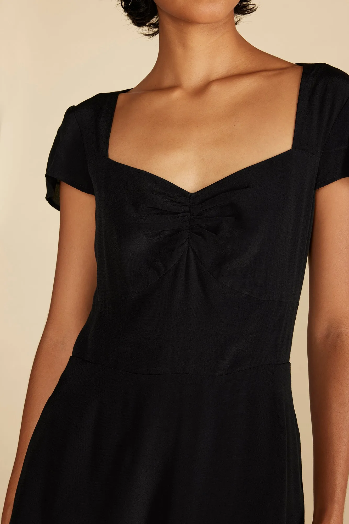 Beryl Crepe Midi Dress - Black sold by Amour Vert product image thumbnail 2