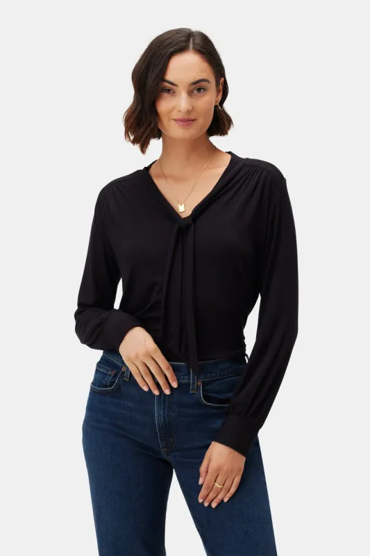 Aster Modal Blouse - Black sold by Amour Vert
