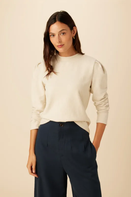 Vanessa Nouveau Fleece Sweatshirt - Oatmeal sold by Amour Vert