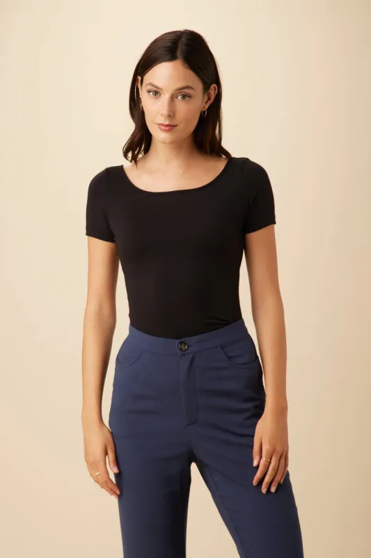 Jenna Reverie Knit Tee - Black sold by Amour Vert