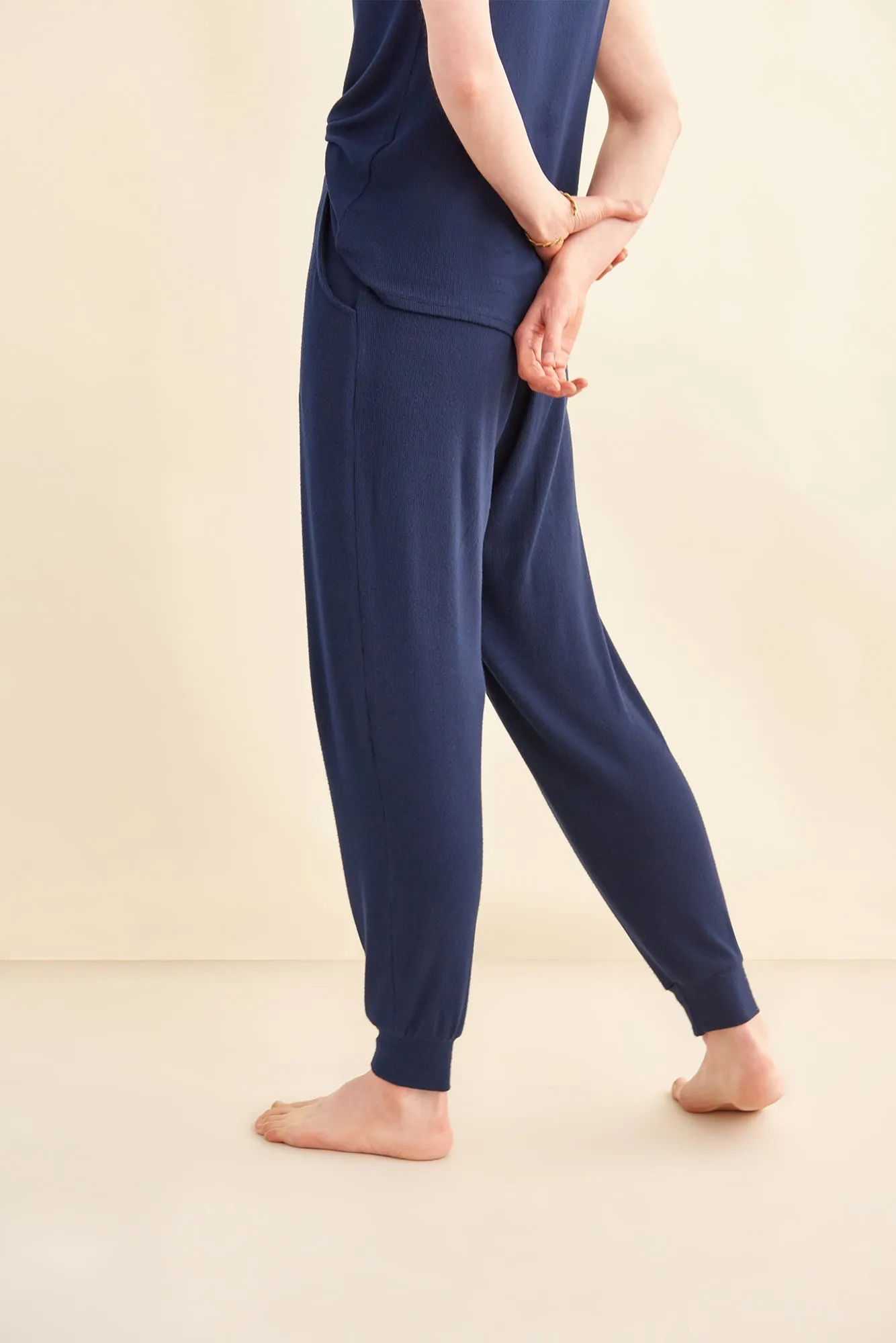 Skylar Dream Rib Joggers - Ocean sold by Amour Vert product image thumbnail 4