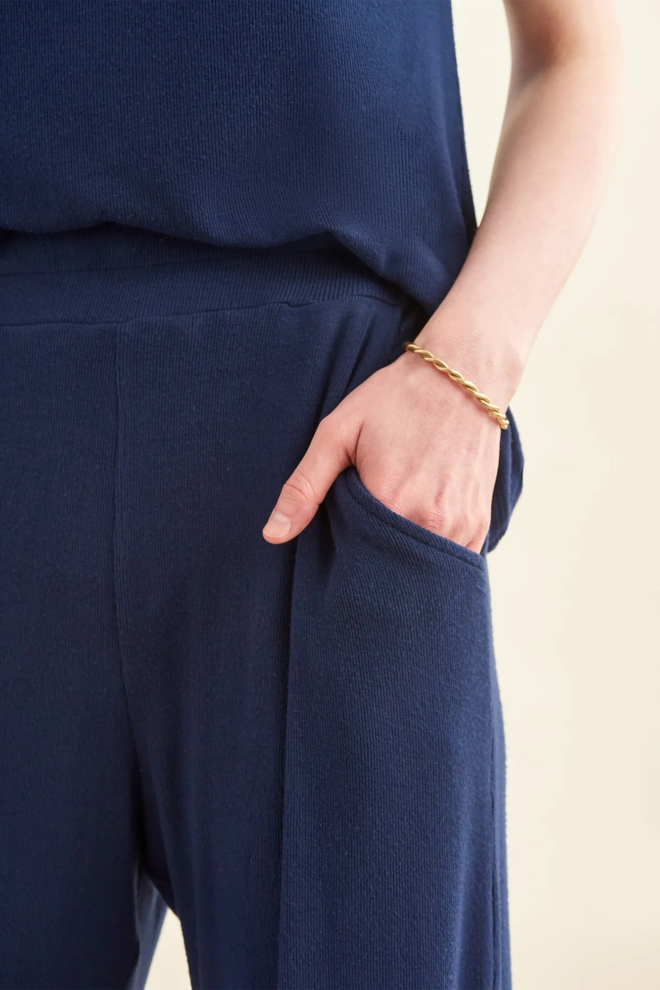 Skylar Dream Rib Joggers - Ocean sold by Amour Vert product image thumbnail 5