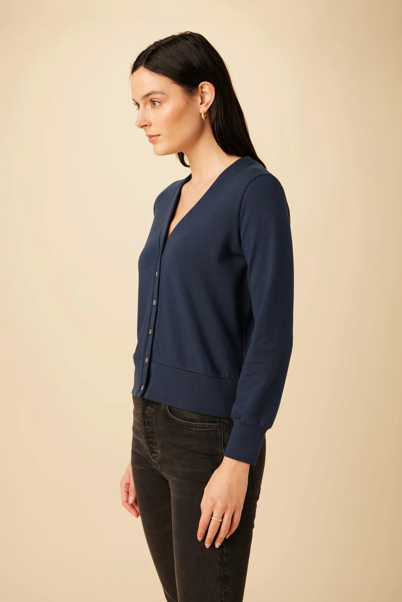 Zahra Swit Cardigan - Navy - ReAmour sold by Amour Vert product image thumbnail 2