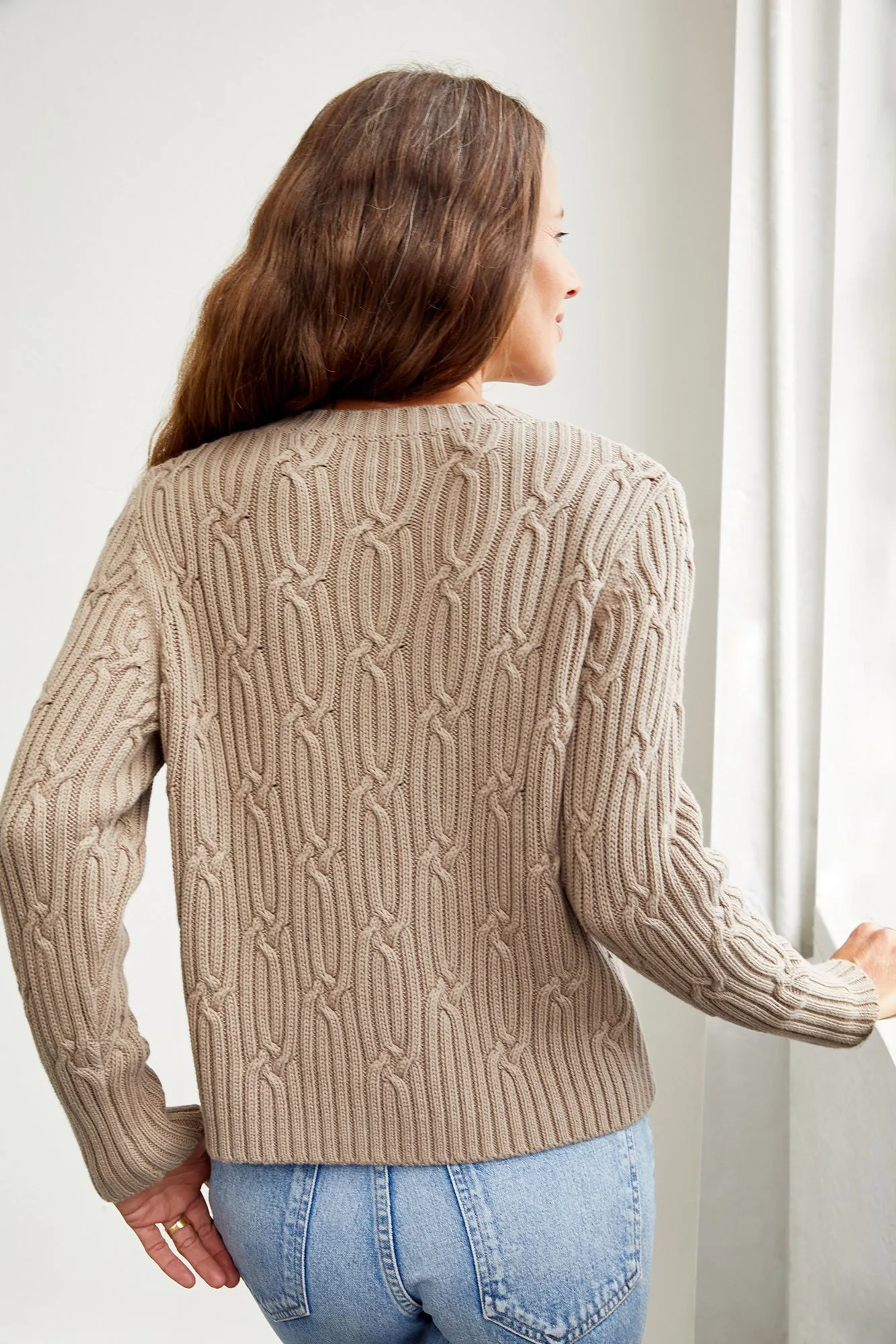 Penelope Organic Cotton Sweater - Taupe - ReAmour sold by Amour Vert product image thumbnail 3