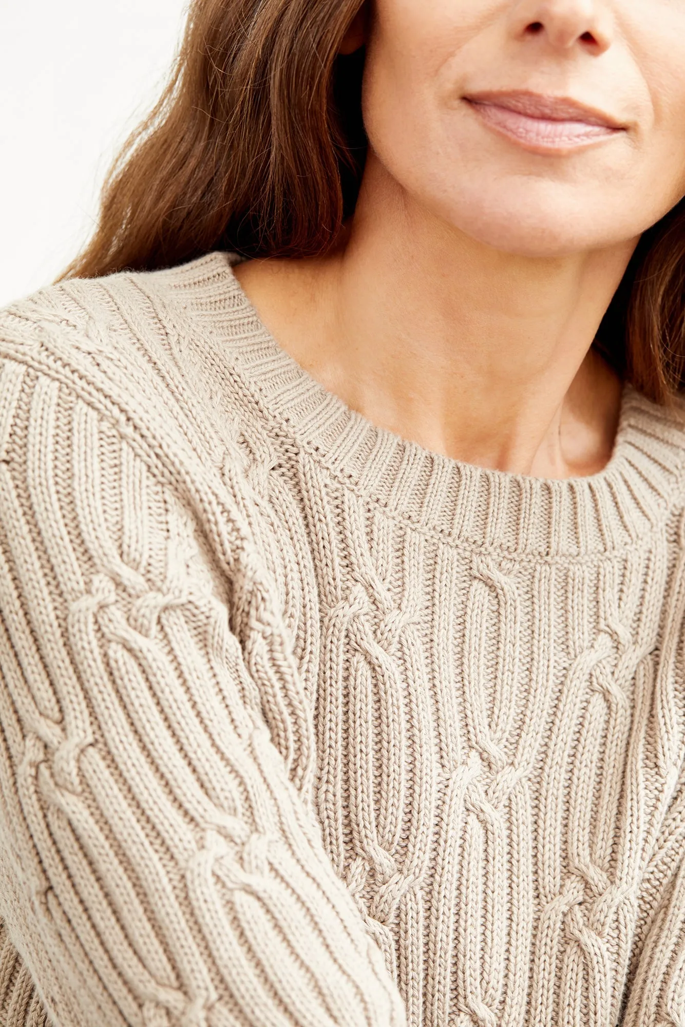 Penelope Organic Cotton Sweater - Taupe - ReAmour sold by Amour Vert product image thumbnail 4