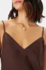 Briana Washable Silk Dress - Espresso sold by Amour Vert