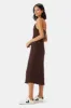 Briana Washable Silk Dress - Espresso sold by Amour Vert