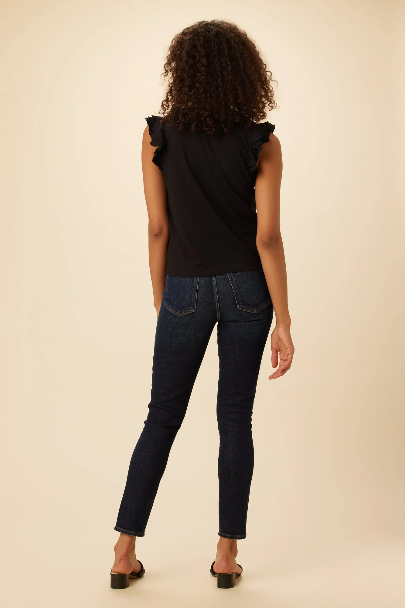 Aretha Reverie Slub Top - Black sold by Amour Vert product image thumbnail 3