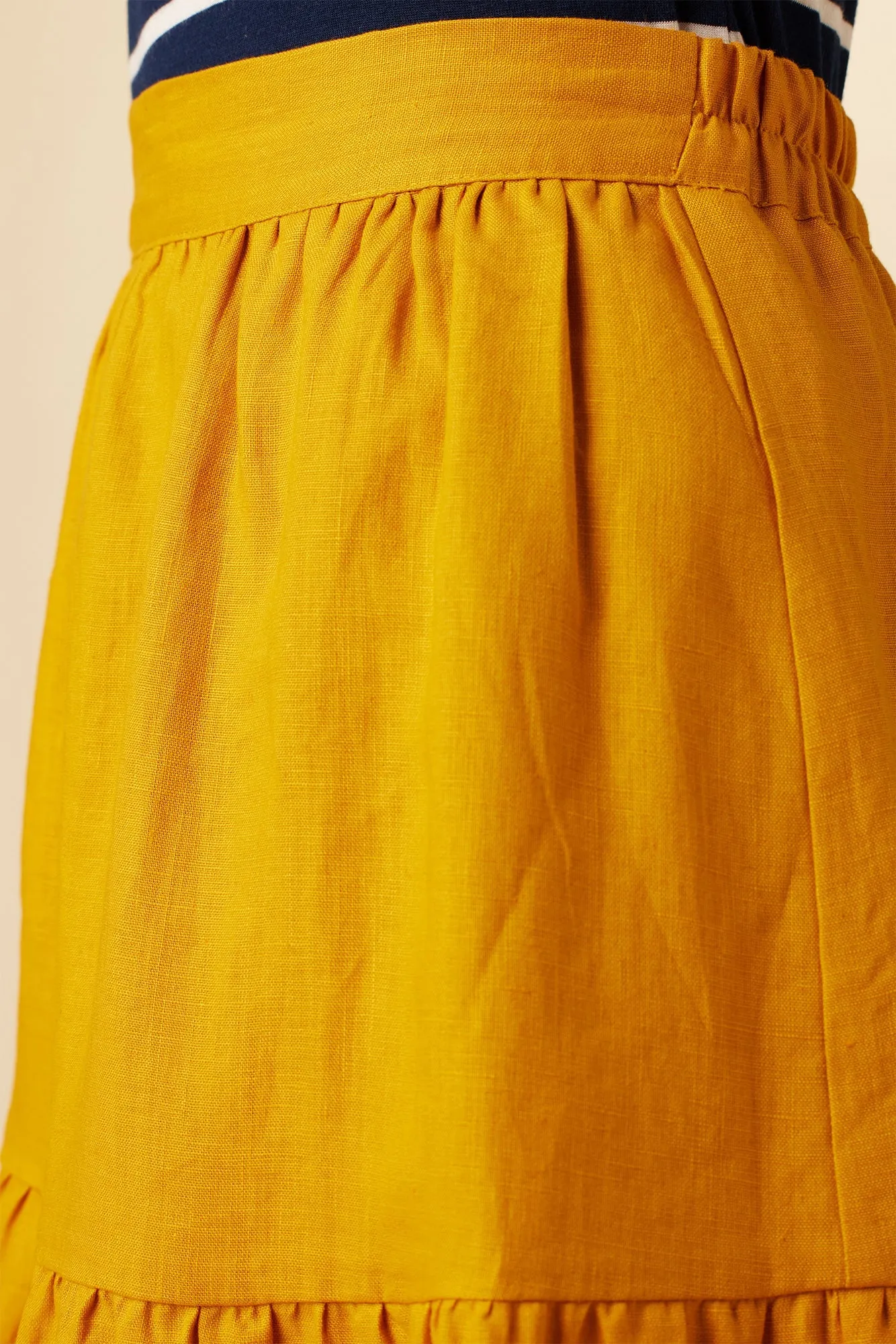 Jill Linen Skirt - Sunflower - ReAmour sold by Amour Vert product image thumbnail 5