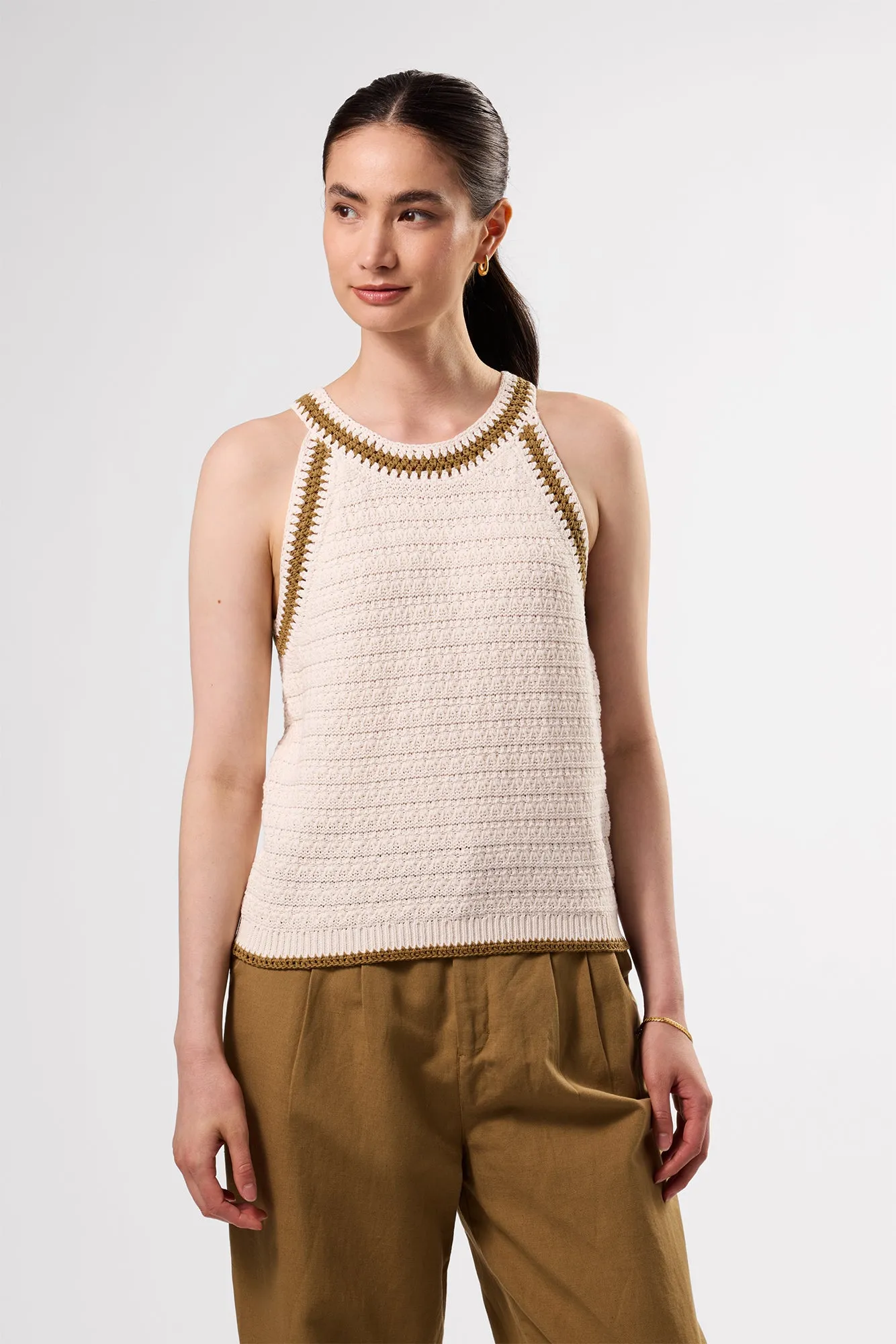 Texture Halter - Ivory Elm sold by Amour Vert