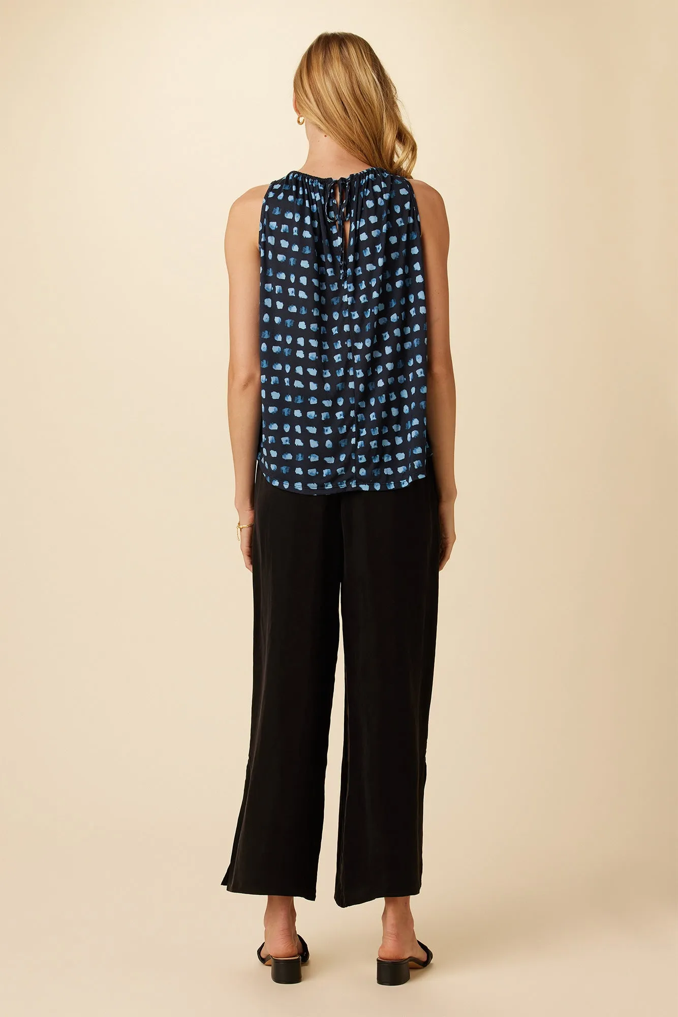 Floret Silken Modal Tank - Squared Up Black sold by Amour Vert product image thumbnail 3