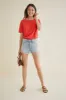 Naomie Boyfriend Tee - Tomato - ReAmour sold by Amour Vert
