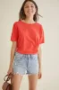 Naomie Boyfriend Tee - Tomato - ReAmour sold by Amour Vert
