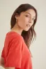 Naomie Boyfriend Tee - Tomato - ReAmour sold by Amour Vert
