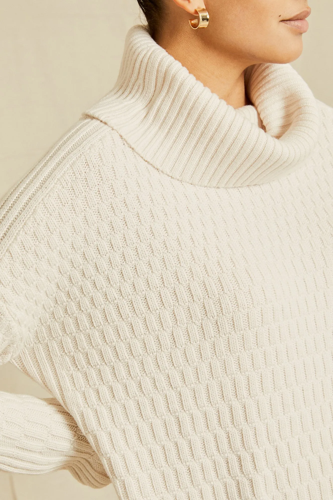 Harlow Wool Sweater - Ivory sold by Amour Vert product image thumbnail 5