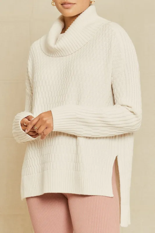 Harlow Wool Sweater - Ivory sold by Amour Vert