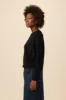 Dominique Luxe Fleece Sweatshirt - Black sold by Amour Vert