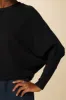 Dominique Luxe Fleece Sweatshirt - Black sold by Amour Vert
