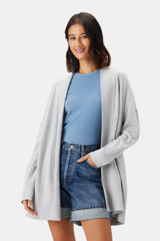 Bailey Flaxen Eco Cardigan - Heather Grey sold by Amour Vert