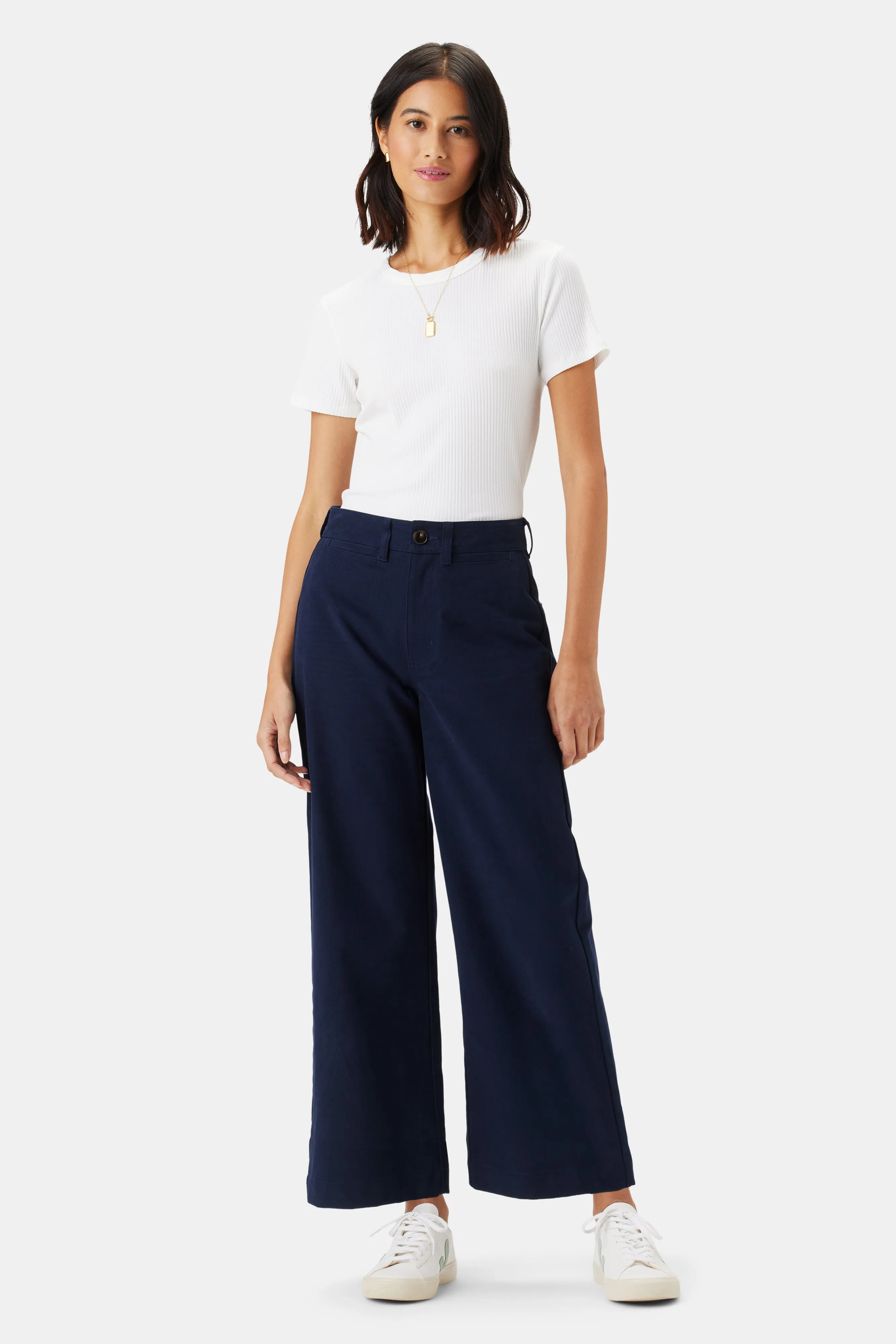 Wide Leg Utility Pant - Navy Blue sold by Amour Vert product image thumbnail 2