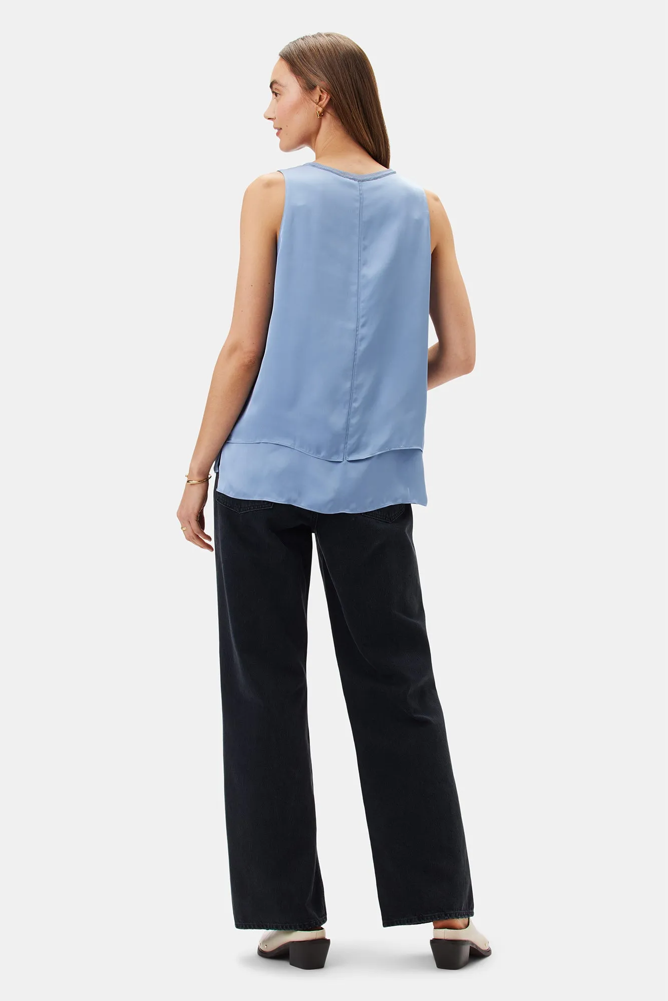 Zola Doubled Tank - Horizon Blue sold by Amour Vert product image thumbnail 4